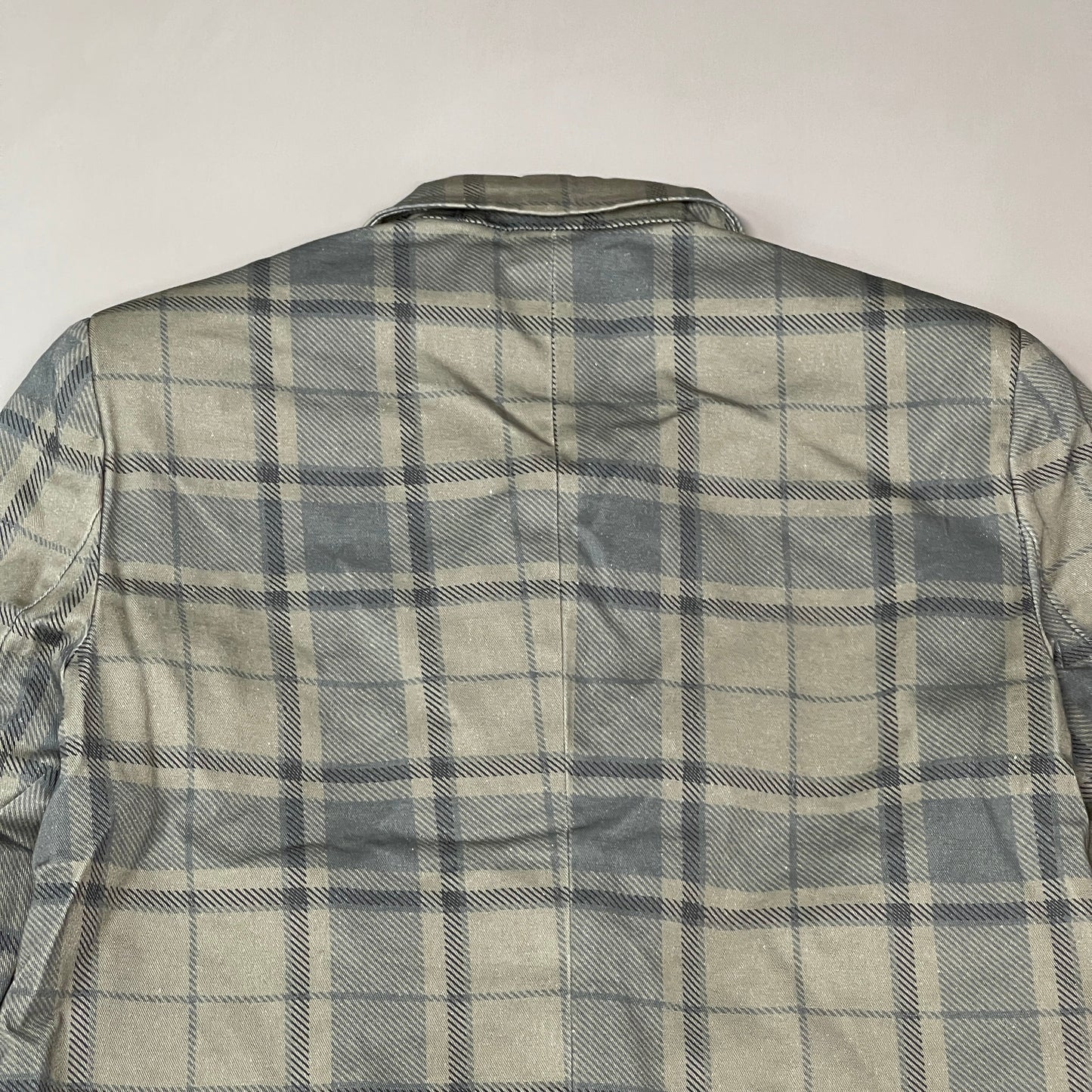 WE WORE WHAT Printed Plaid Blazer Women's Sz XS ZRN Cool Plaid Green 246765