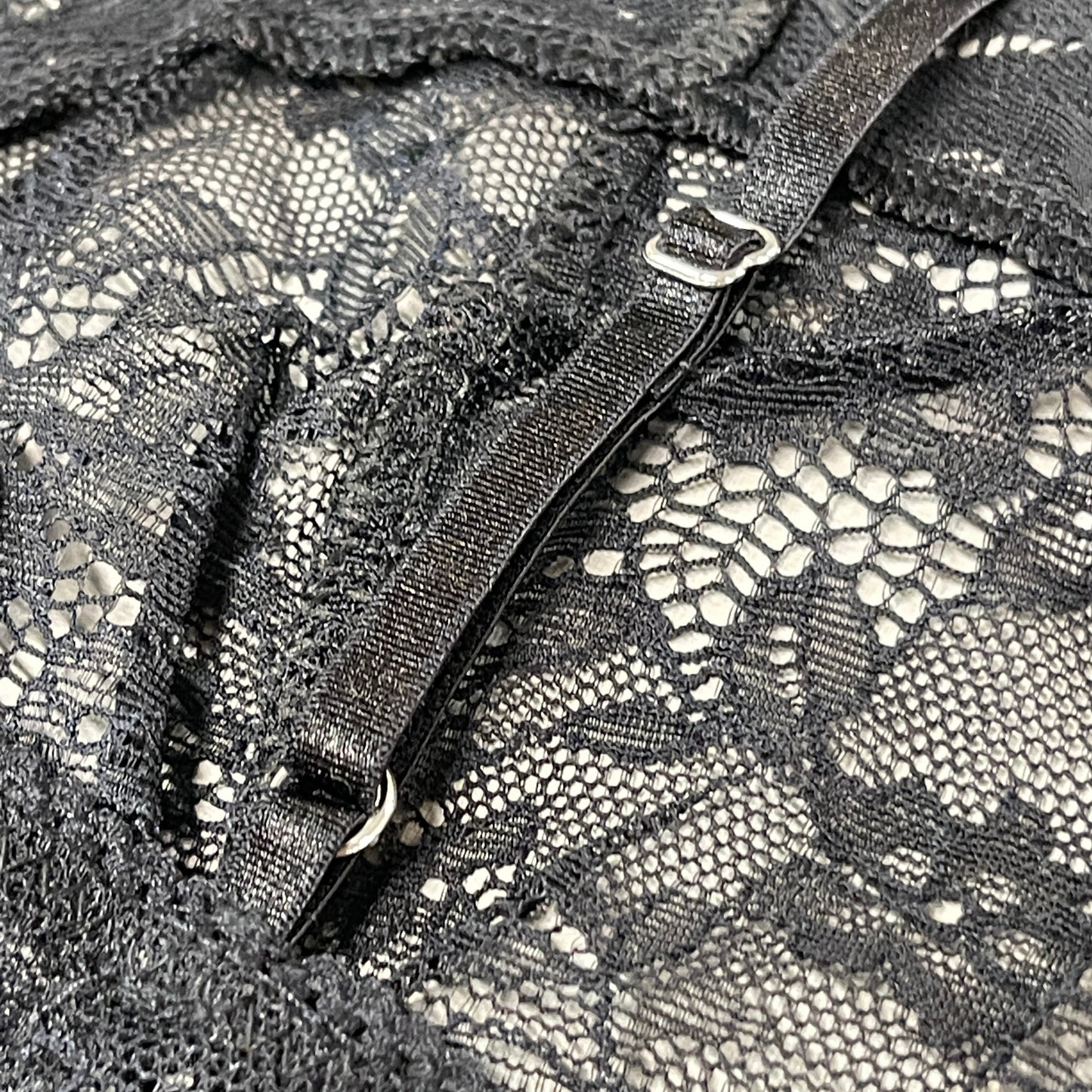 FREE PEOPLE Sheer One Touch Bodysuit Leotard Women's Sz S Black Lace OB1457989 (New)