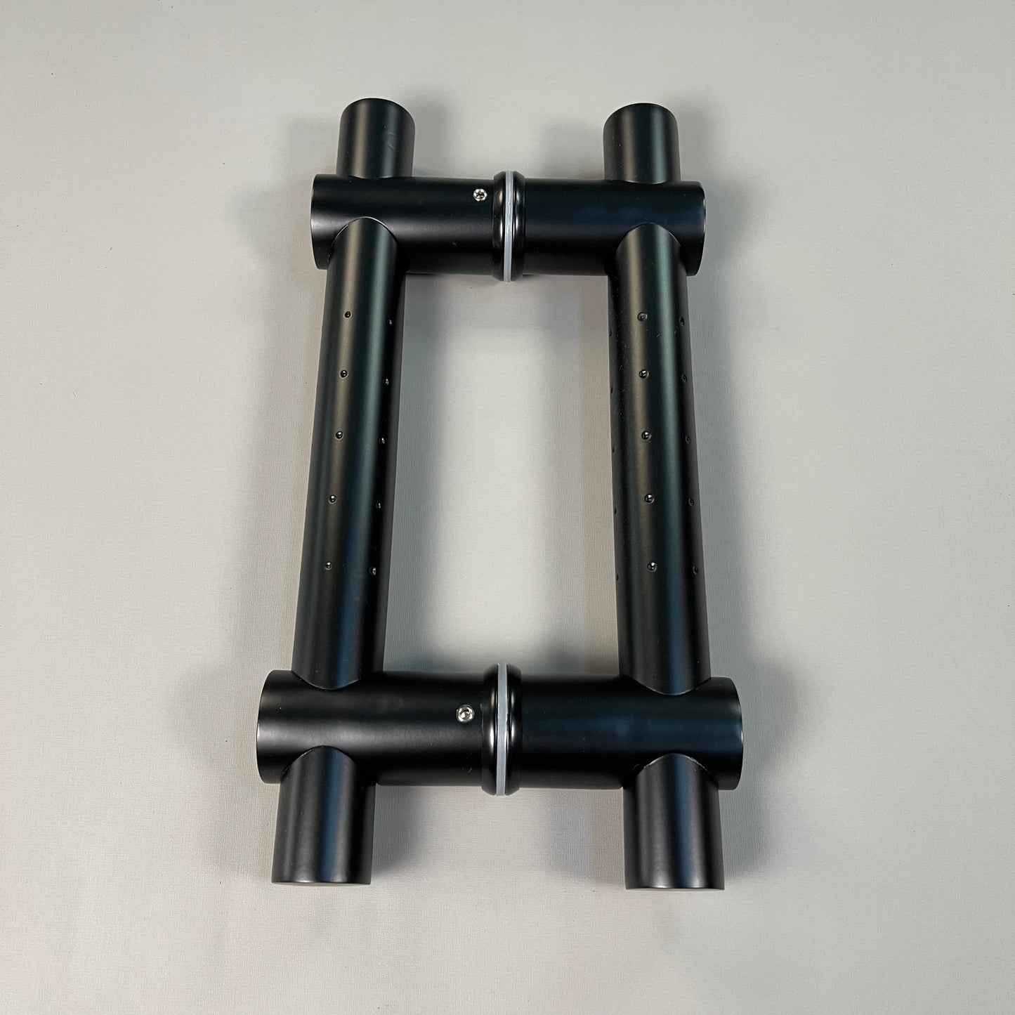 Entry Door Pull Handle Set For Glass Door Stainless Steel Entrance Flat Black (New)