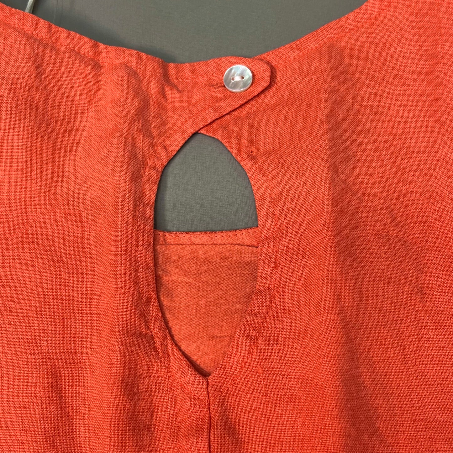TOMMY BAHAMA Two Palms Linen Shift Short Dress Sz XS Burnt Coral TW615379 (New)
