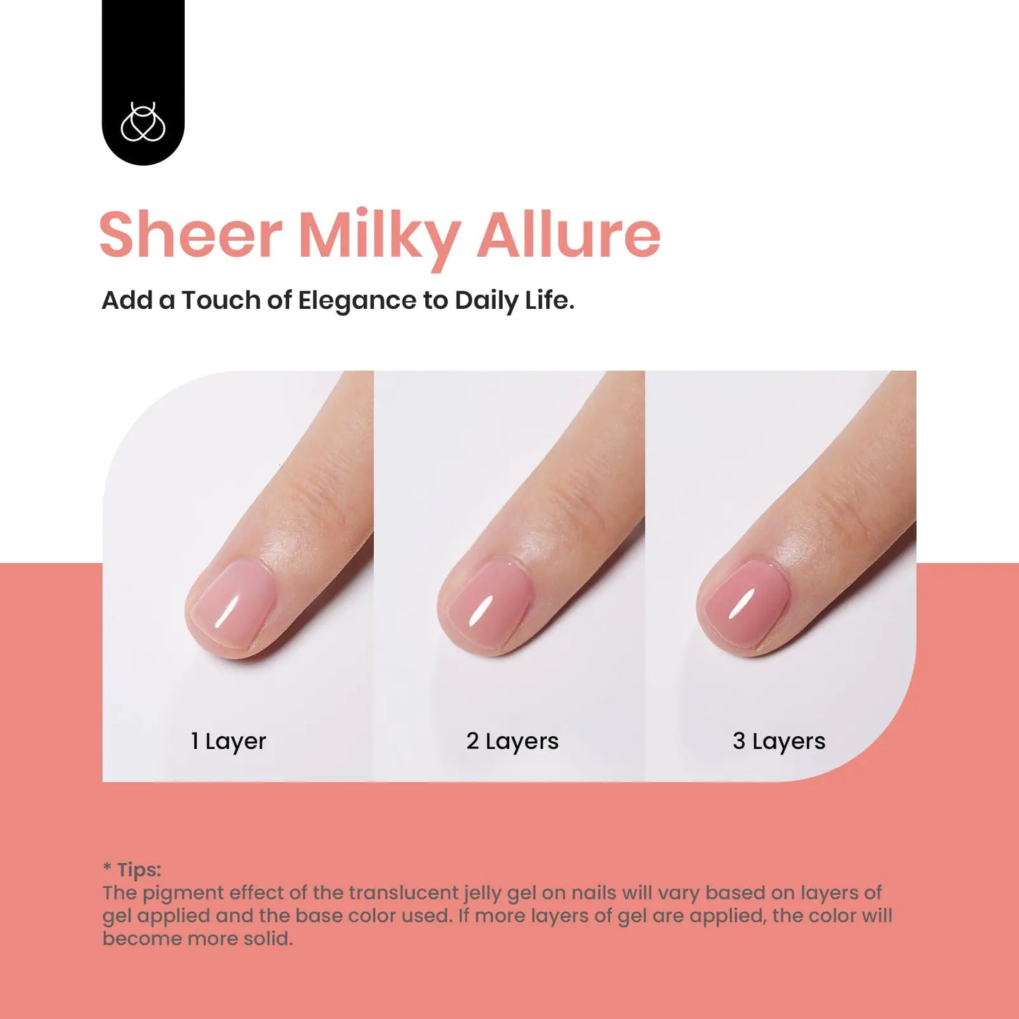 Beetles Nude Pink Gel Nail Polish, 15ml Pink Gel Polish Jelly Nude Color Translucent Nail Gel Soak Off U v LED Nail Lamp Sheer Gel Polish Nail Art Gel Gift for Girls and Women Peach Pink 0.51 Fl Oz (Pack of 1)
