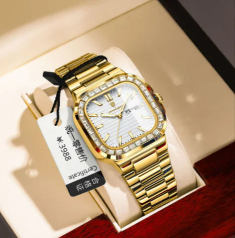 Style Loft Collection St-Imier Zircon Diamond Face Quartz Watch