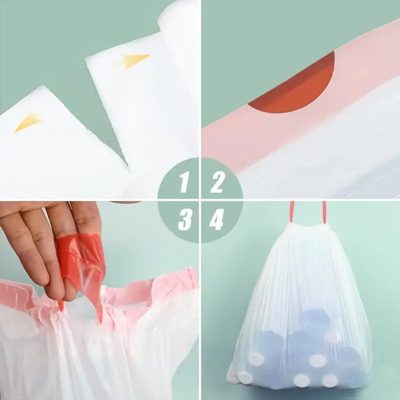 Style Loft Collection Drawstring Trash Bags 30pcs 13 Gallon / 50 Liter