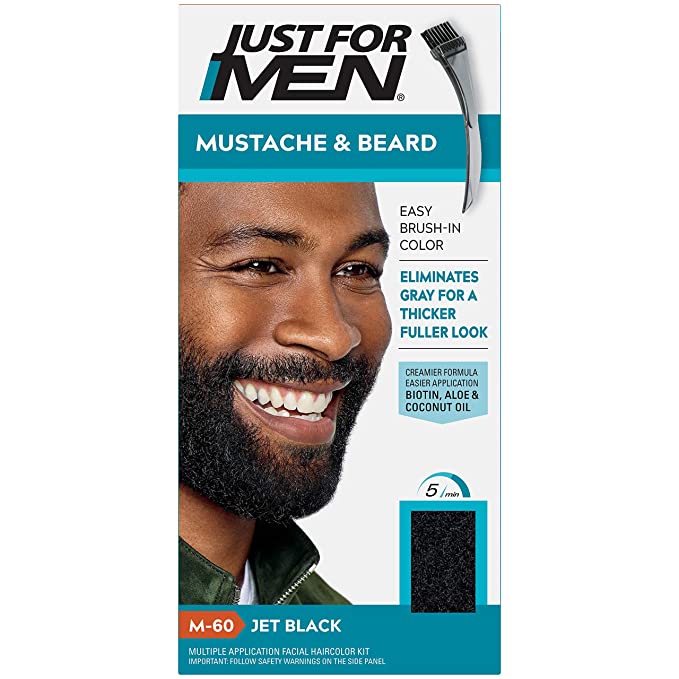 Just for Men Brush-In Mustache & Beard, M-60