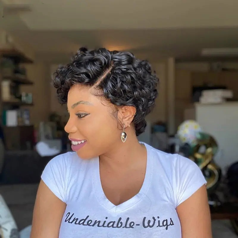 Style Loft Collection Short Curly Side Parted Wig