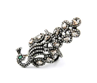 Style Loft Collection Elegant Diamond Peacock Ring