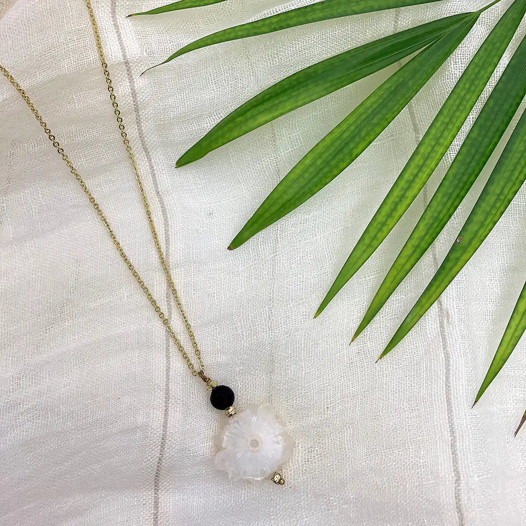 Style Loft Collection Solar Quartz Lava Necklace