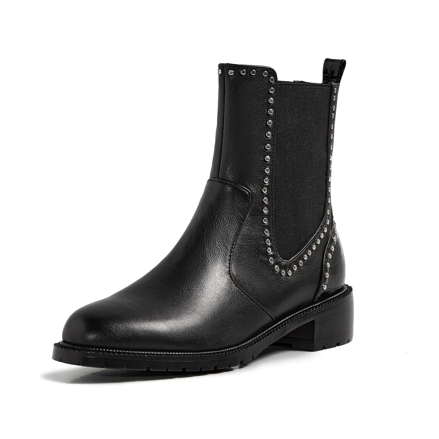 Style Loft Collection Lori Lane Leather Studded Boots