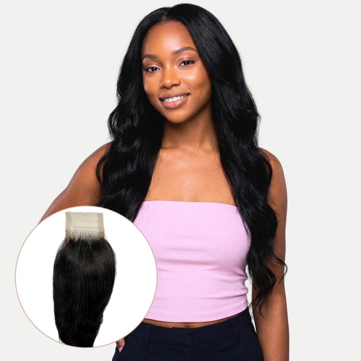 Loose Wave 2x6 Transparent Lace Human Hair Closure