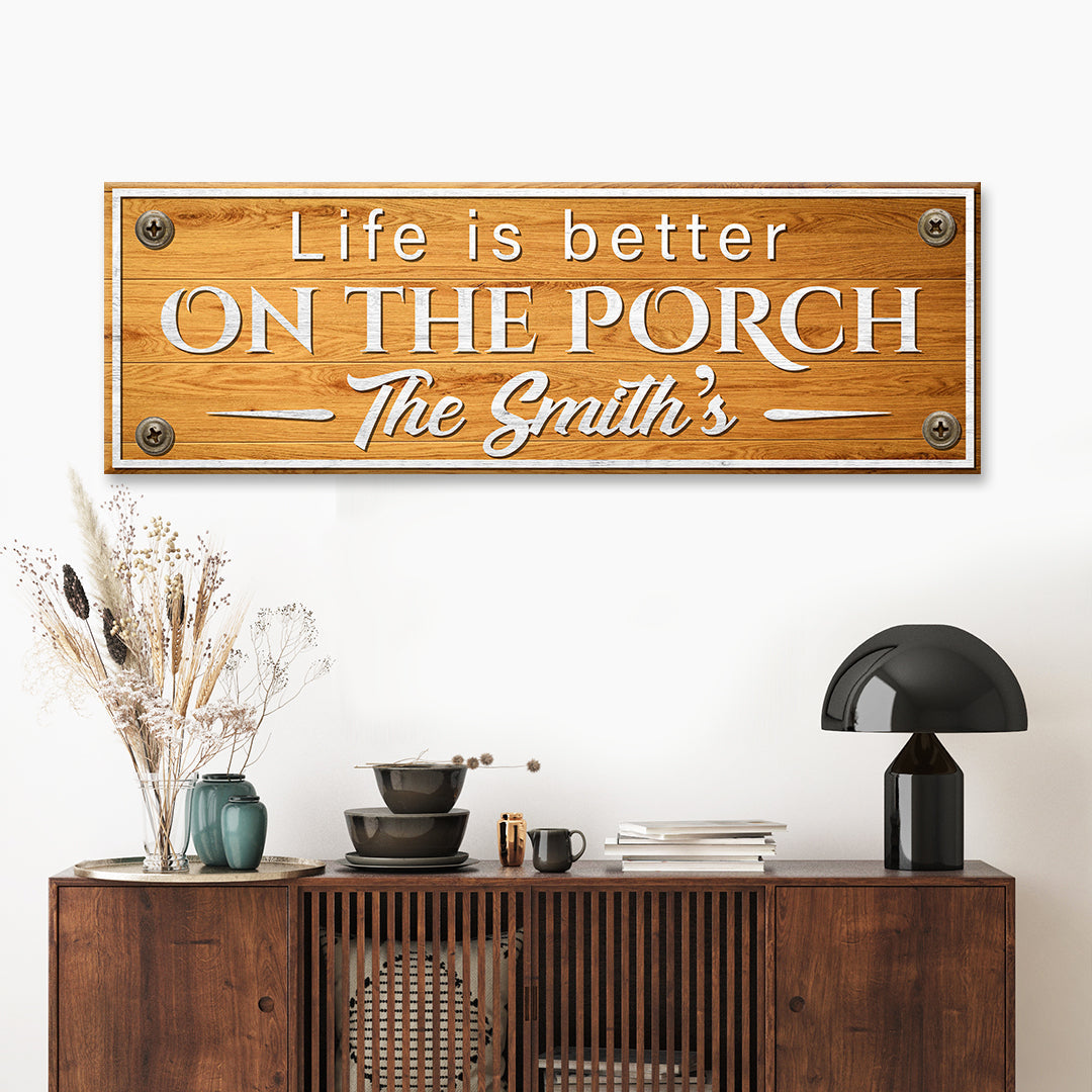 Family Name Porch Sign