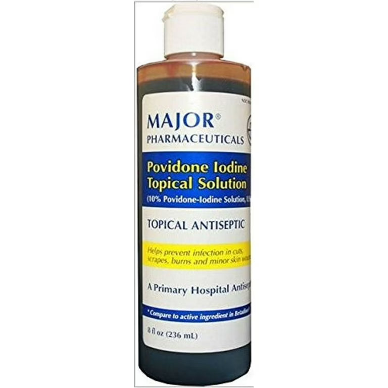 Major Povidone Iodine Topical Solution 10%- 8oz
