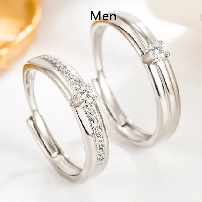 Simple Couple Rings for Men and Women Fashion