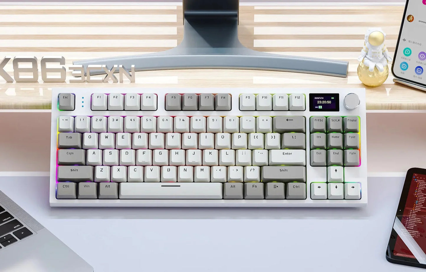 Style Loft Collection CyberStyle Streamline Illuminated Wireless Keyboard