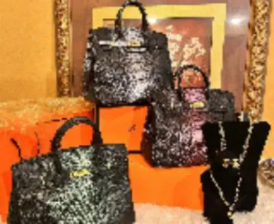 H Lux Crocodile Bags