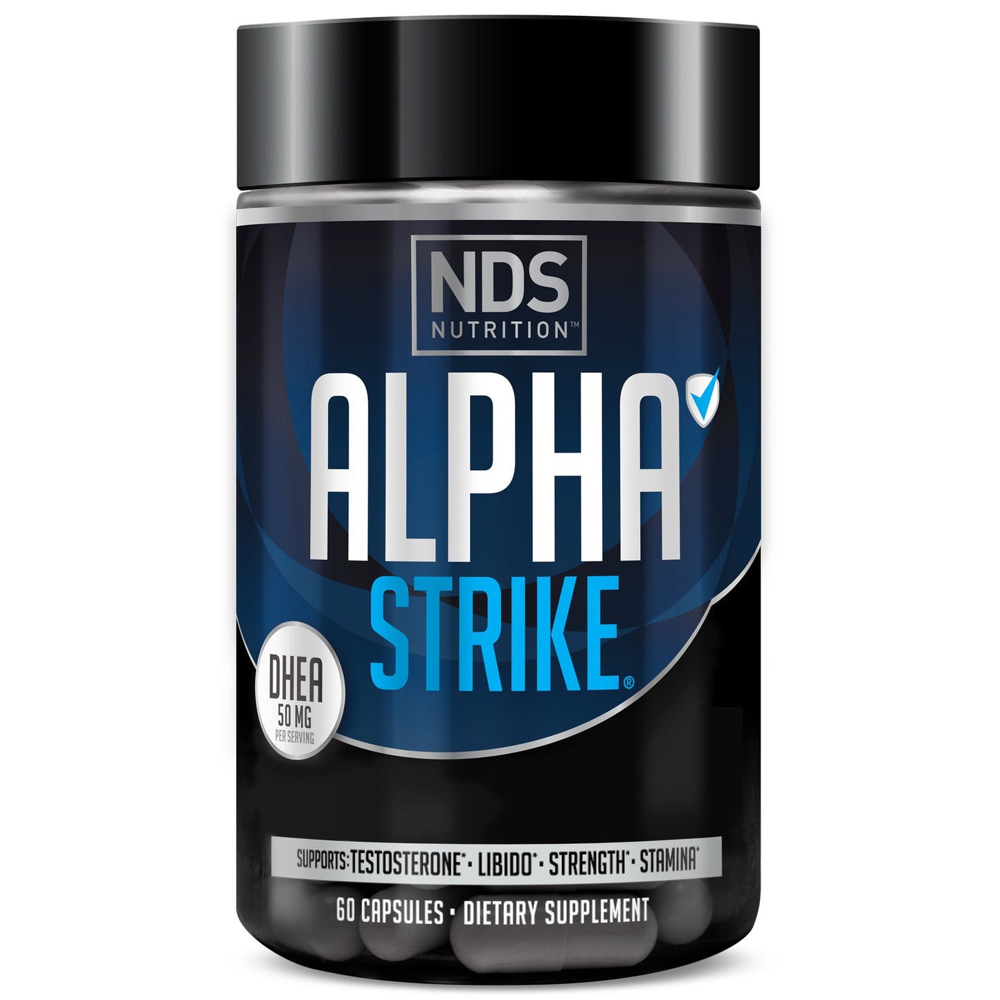 NDS Nutrition Alpha Strike, 50 mg DHEA, 60 Capsules