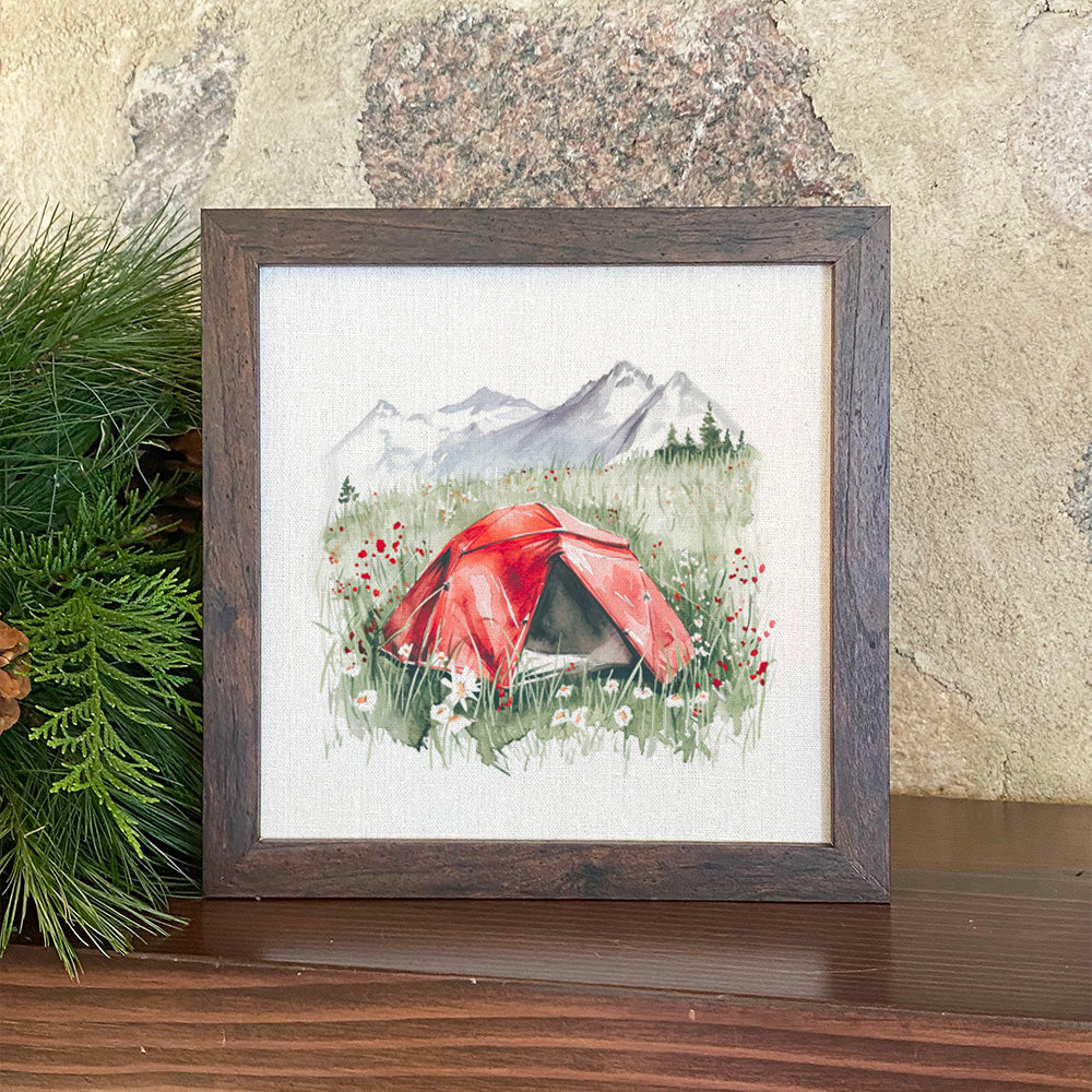 The Red Tent - Framed Sign | Home Decor | Kitchen + Metal