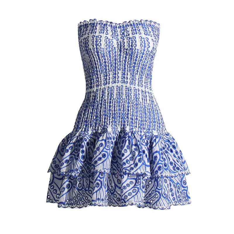 Style Loft Collection Turks and Caicos Strapless Ruffled Mini Dress
