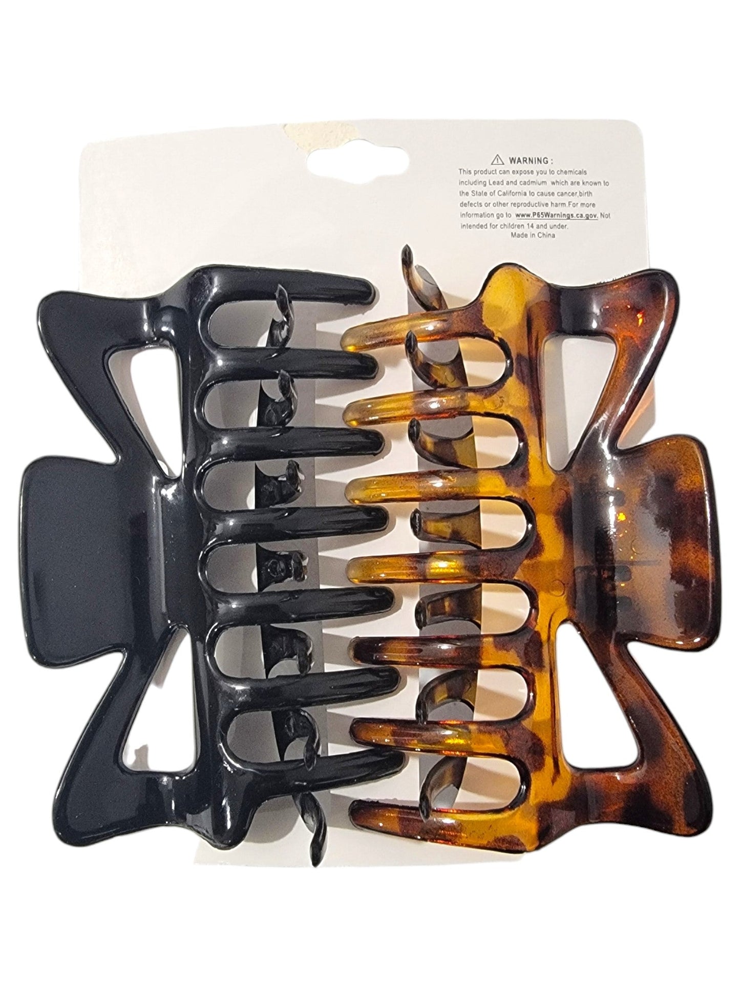 Nicole Pure Essence Fashion Hair Claws Black & Brown Mix