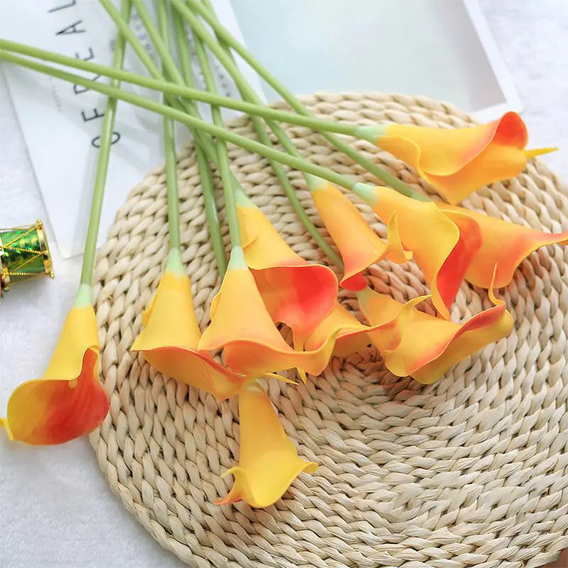 Artificial Calla Lily Decor for Living Room & Dining Table