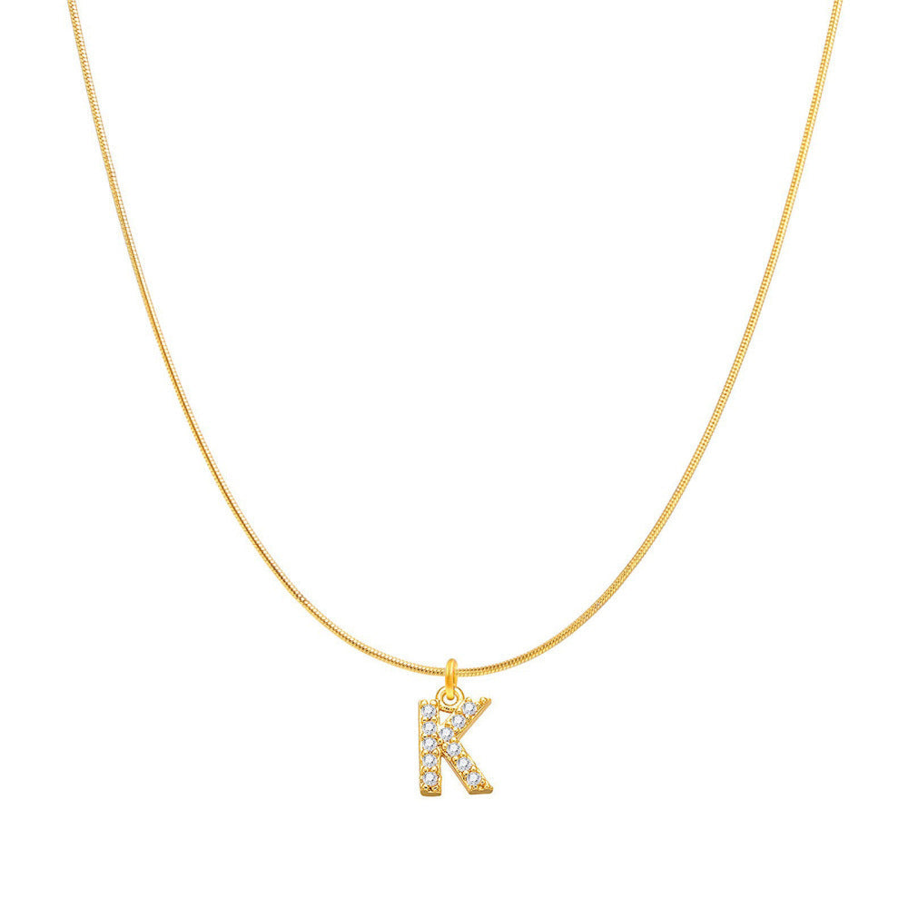 Fashion Personality Round Snake Clavicle Chain Female
