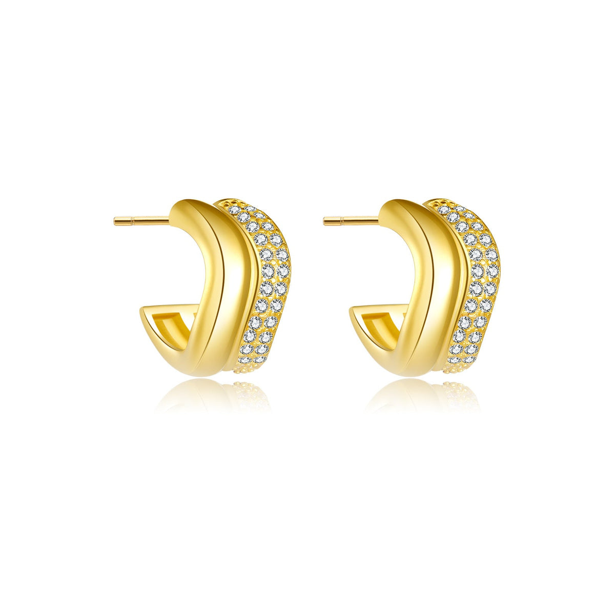 Geometric Circle S925 Silver Earrings