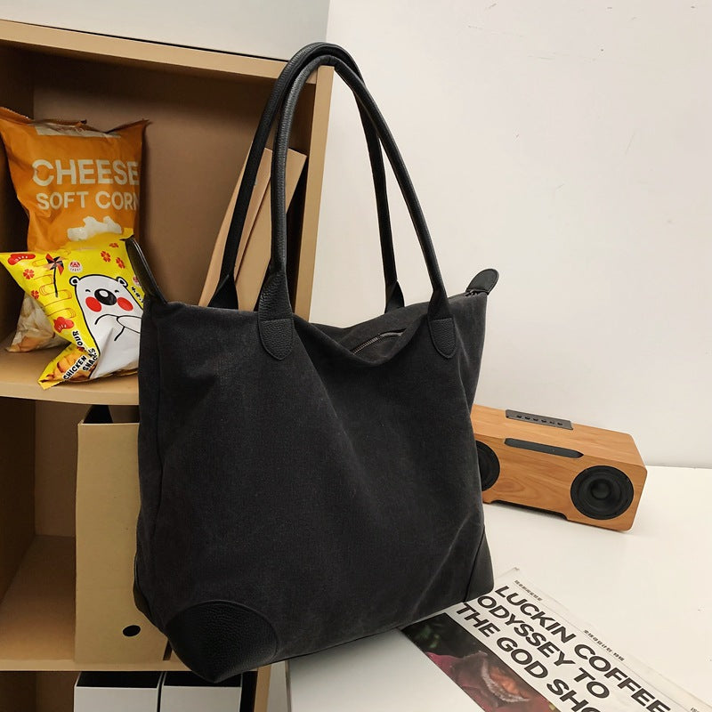 One-shoulder Large Capacity Canvas Travel Bag