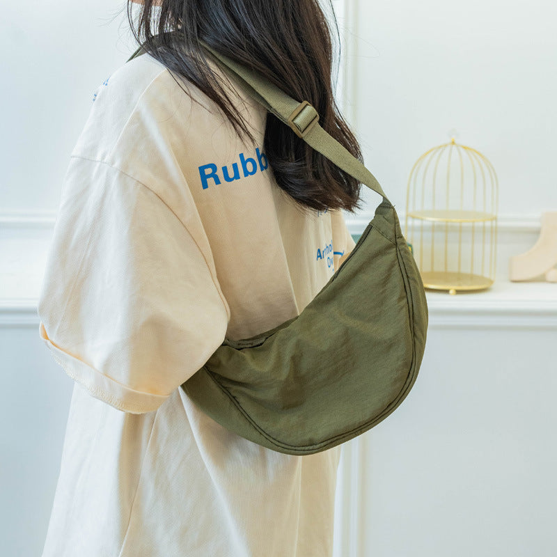 Casual Nylon Dumpling Bag