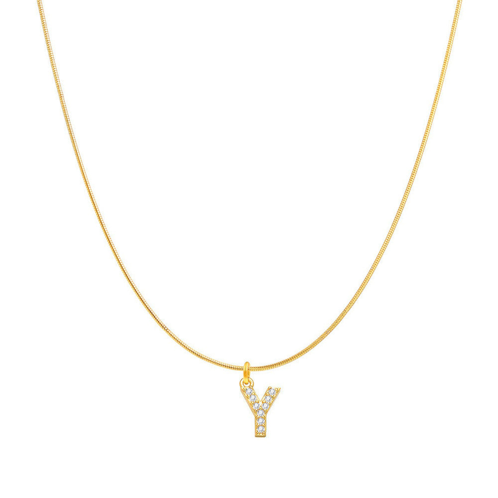 Fashion Personality Round Snake Clavicle Chain Female