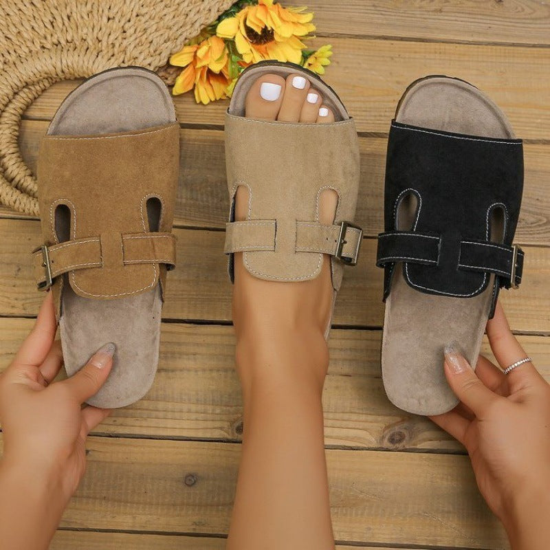 Plus Size Suede Platform Shoes