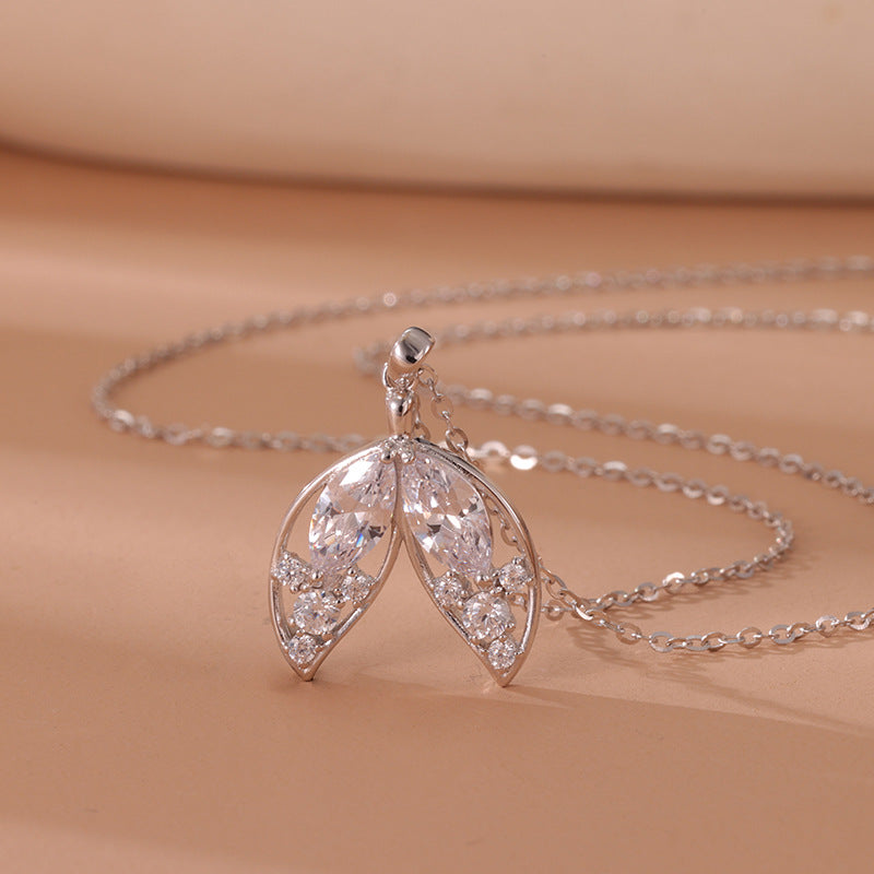 S925 Silver Mermaid Tail Necklace