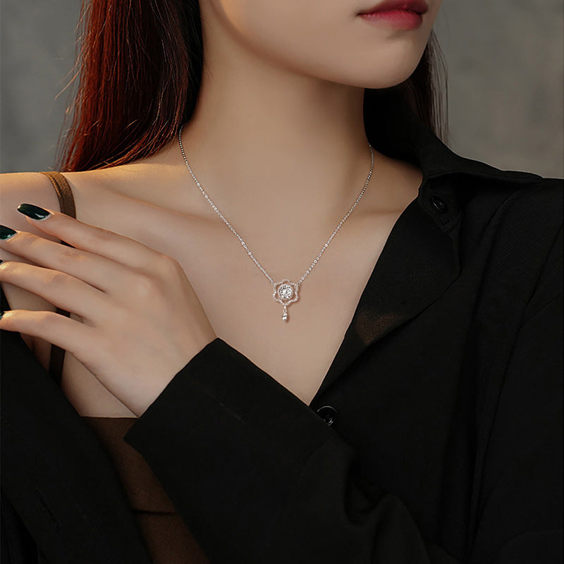 S925 Silver Zircon Diamond Necklace