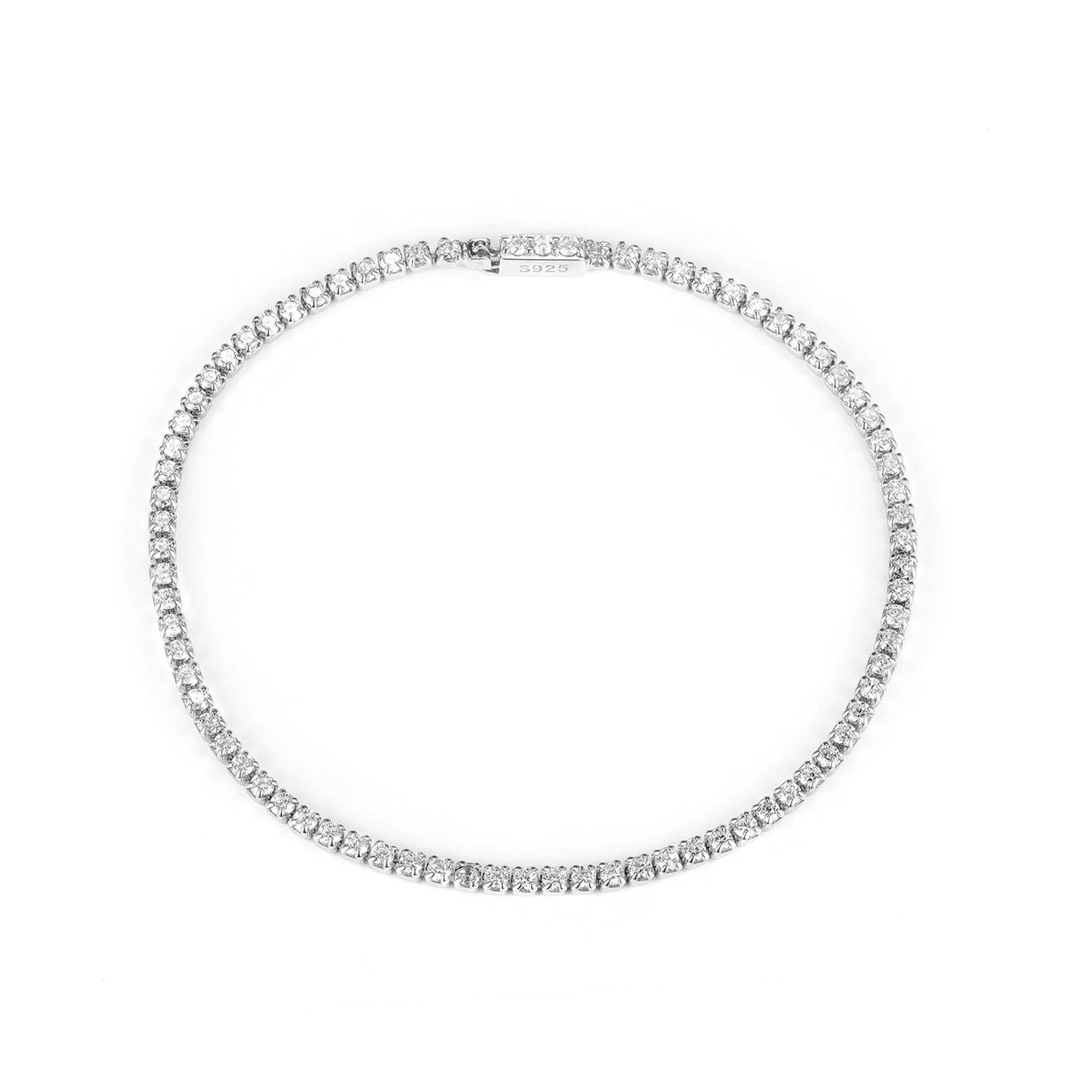 Sterling Silver Diamond Tennis Bracelet