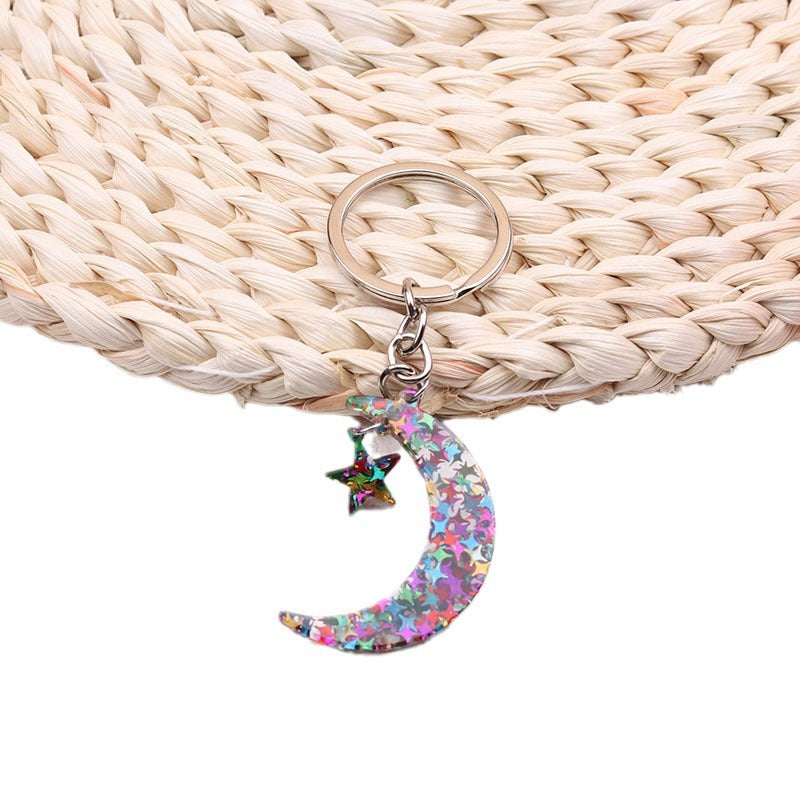 Sun Moon Acrylic Keychain