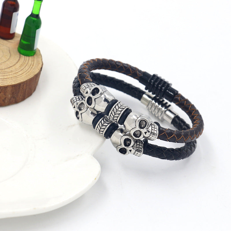 Men's Vintage Skull Bracelet
