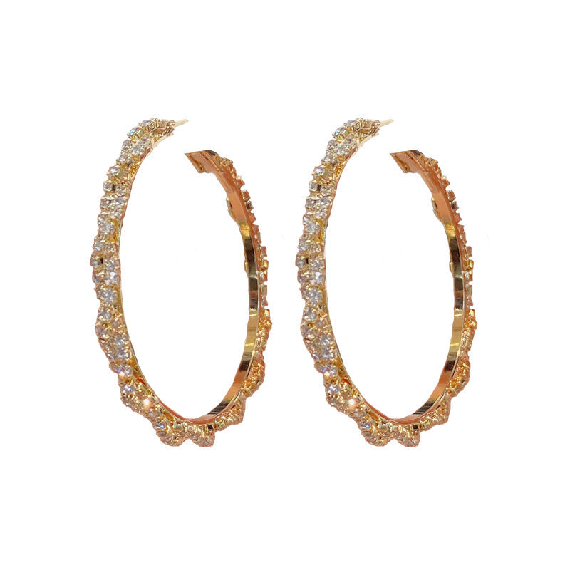 Exaggerated Rhinestone Ear Ring