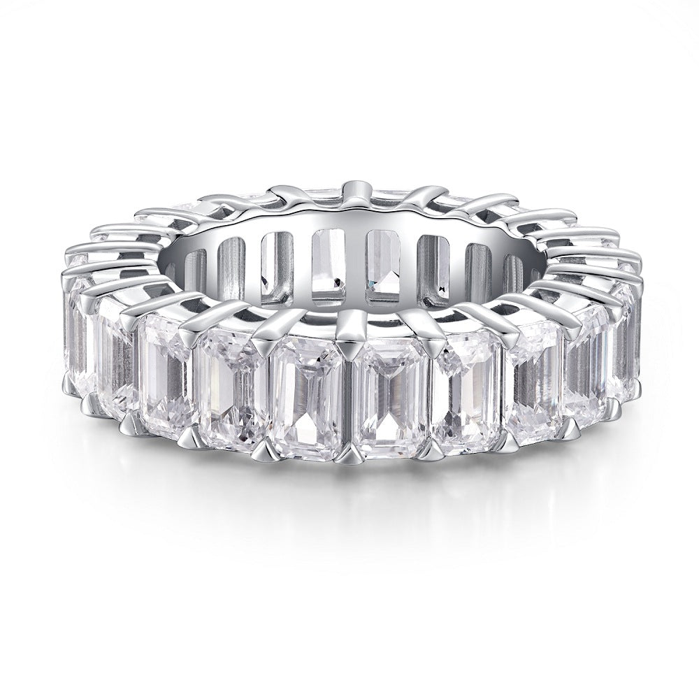 Zircon Full Diamond Sterling Silver Ring