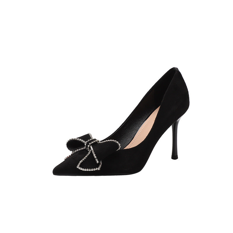 Korean Bowknot Stiletto Heels