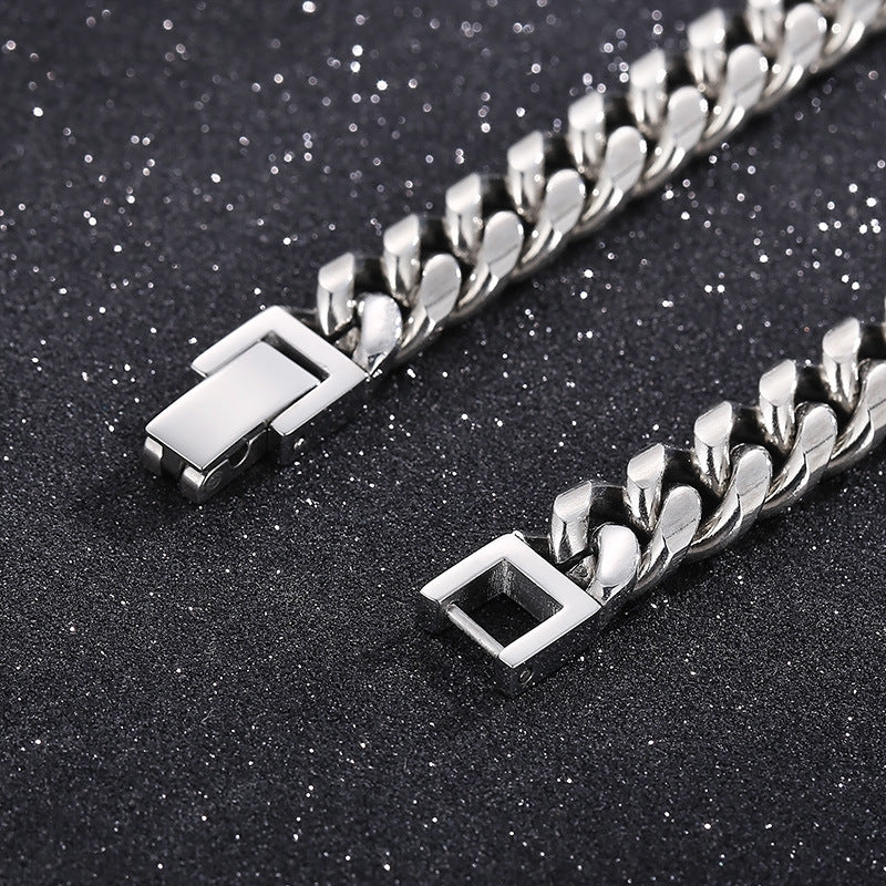 Cuban Link Titanium Steel Bracelet