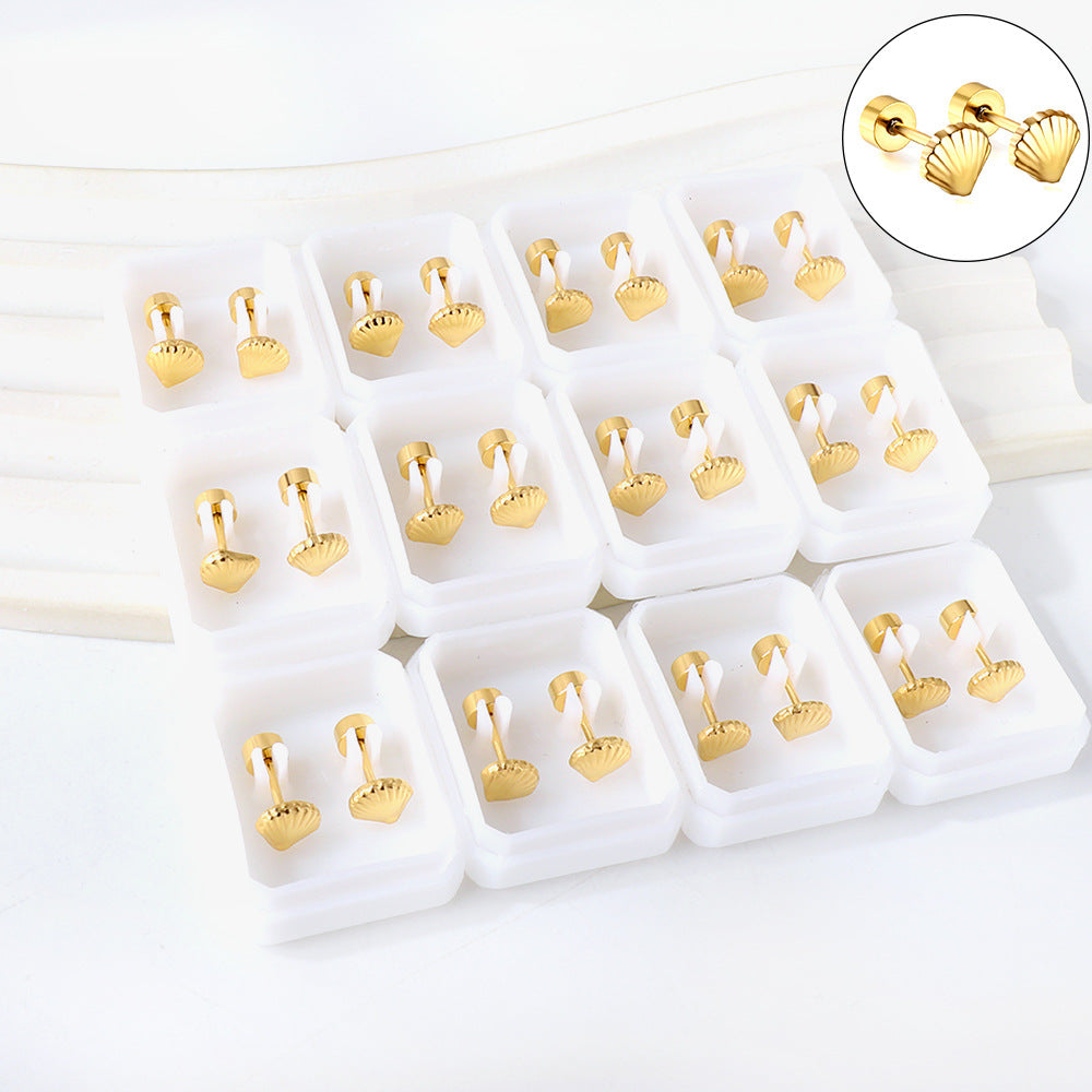 Shell Stud Earrings