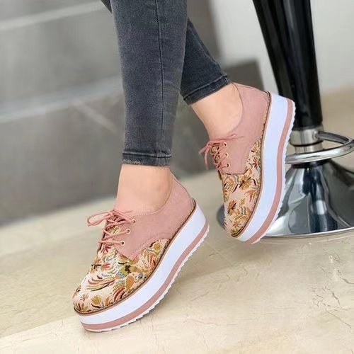 Plus Size Wedge Platform Casual Shoes