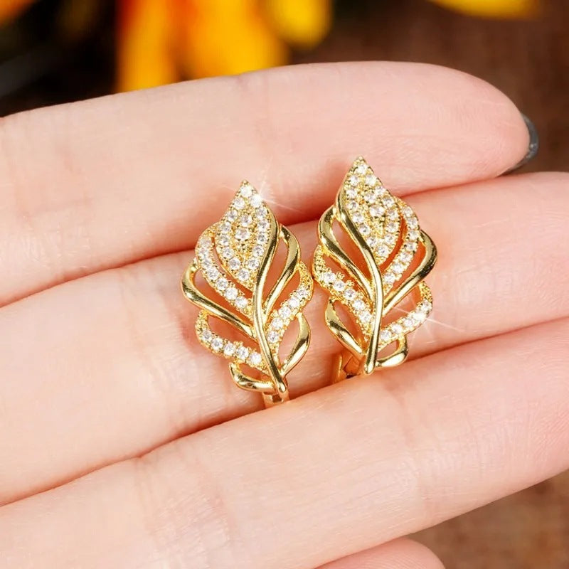 Wheat Leaf Earrings