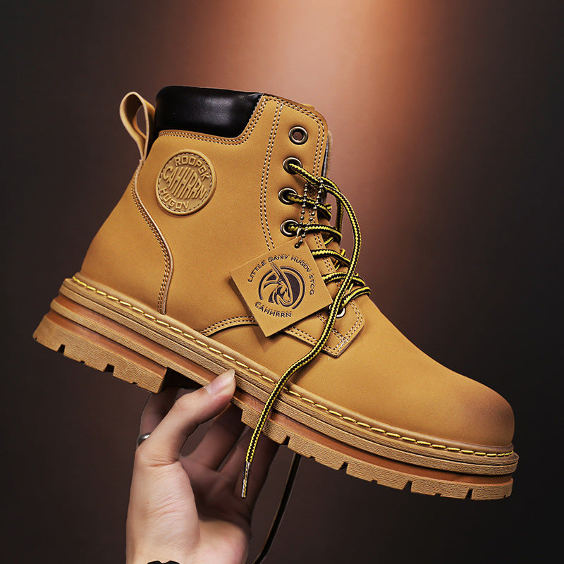 Short Fashion Seven-hole Overalls Boots