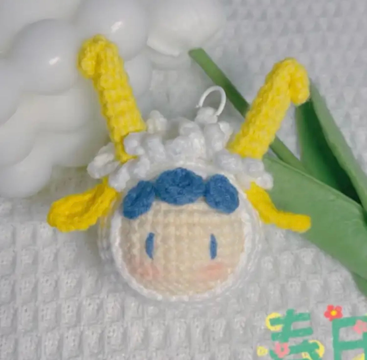 Crocheted Pendant Knitted Doll Keychain