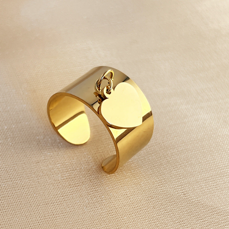Vintage Stainless Steel Flower Ring