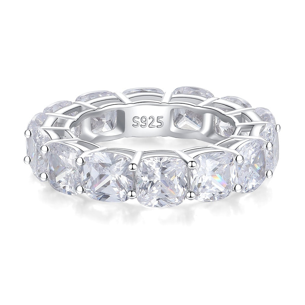 European Full Diamond S925 Sterling Silver Ring