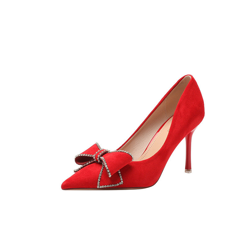 Korean Bowknot Stiletto Heels