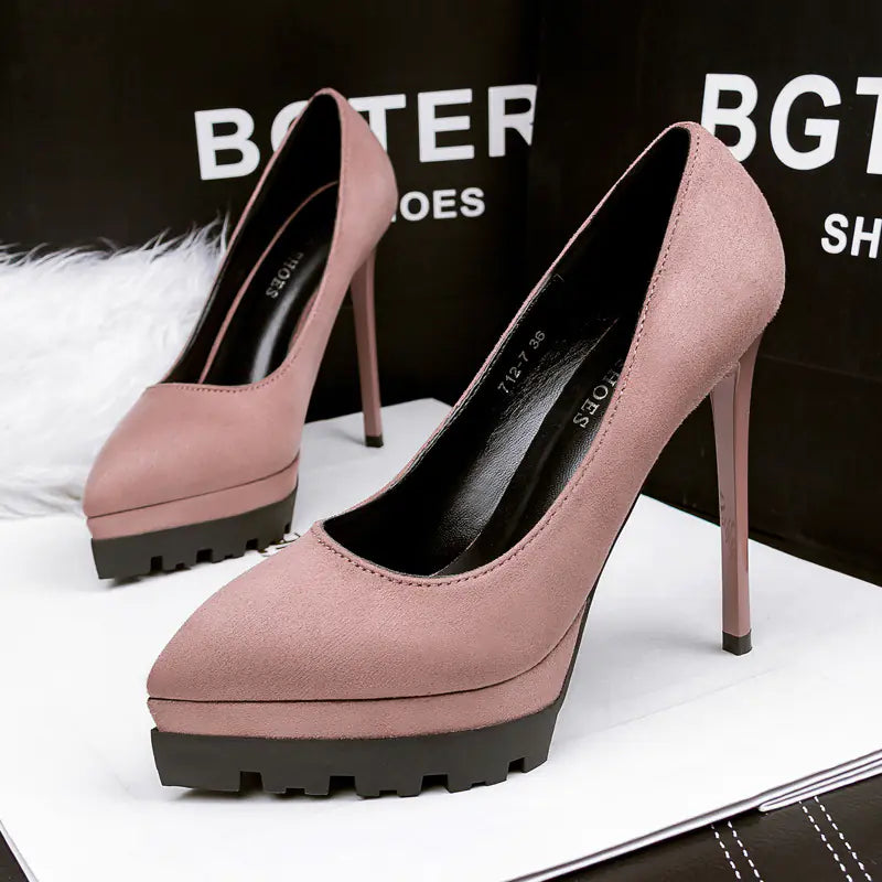 Style Loft Collection Stunning in Silence Suede Stilletos