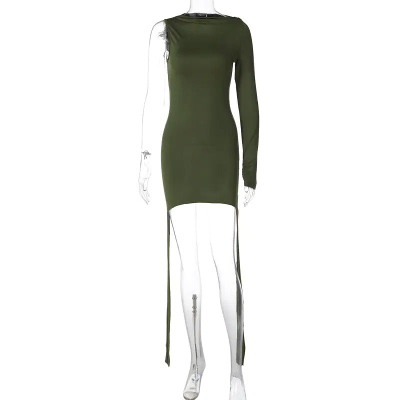 Style Loft Collection Off The Shoulder One Sleeve Slim-Fit Dress