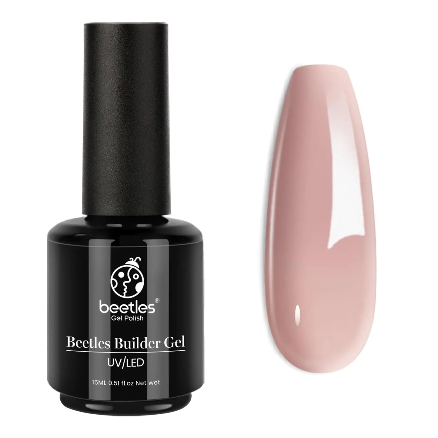 Beetles Builder Gel 7 in 1 Builder Strengthener Gel Nude Purple Gel Translucent Sheer Purple Hard Gel Builder Extension for Nail Art Base Gel Needed Jelly Gel Polish Gifts for Women Earthy Ground 0.5 Fl Oz (Pack of 1)