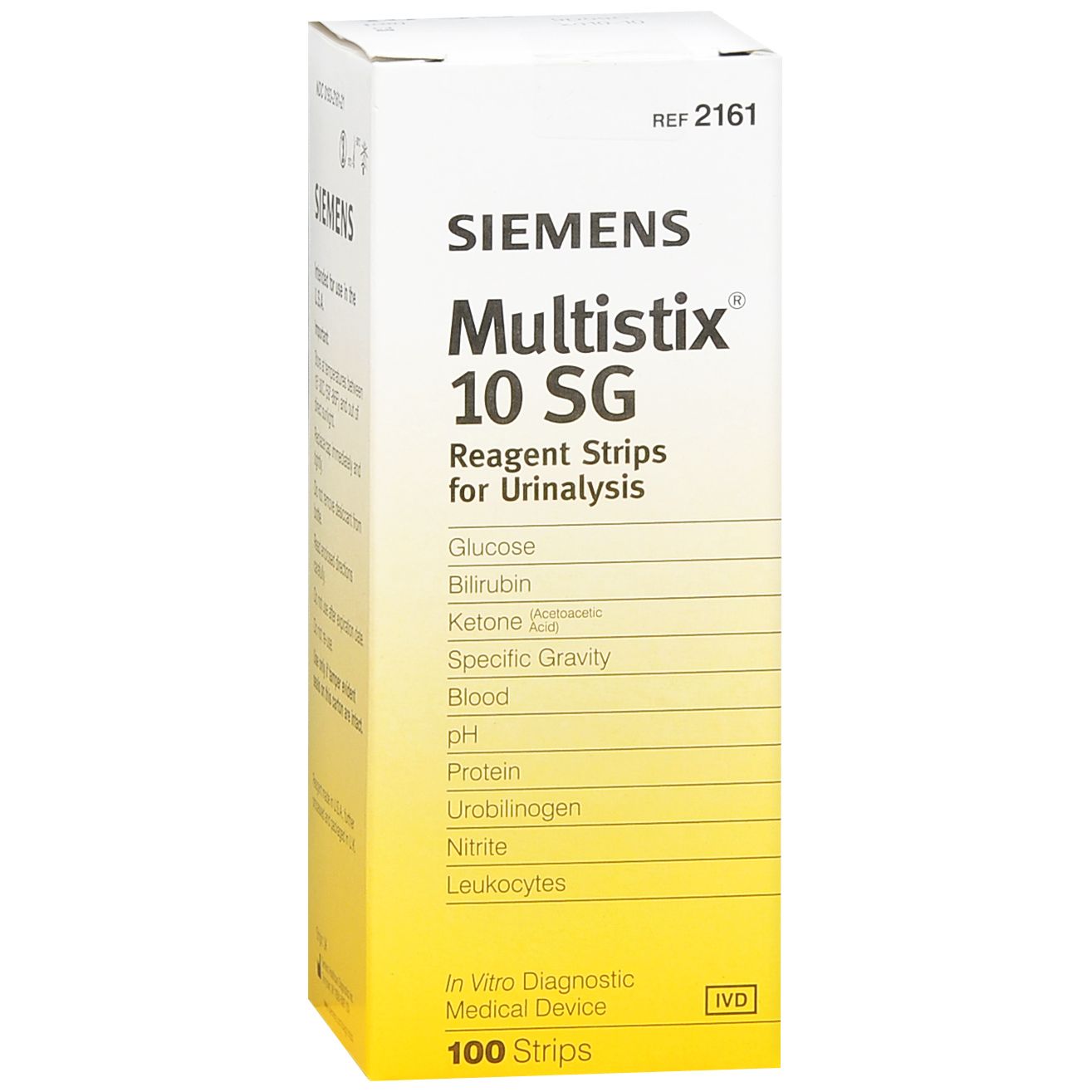 Siemens Multistix 10 SG Reagent Strips for Urinalysis, 100 Count
